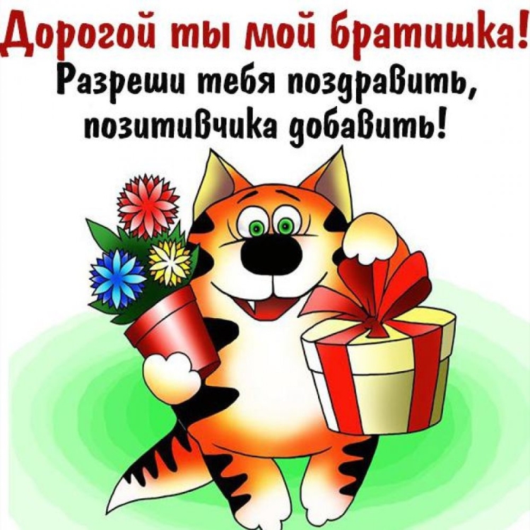 Прикольное поздравление брату