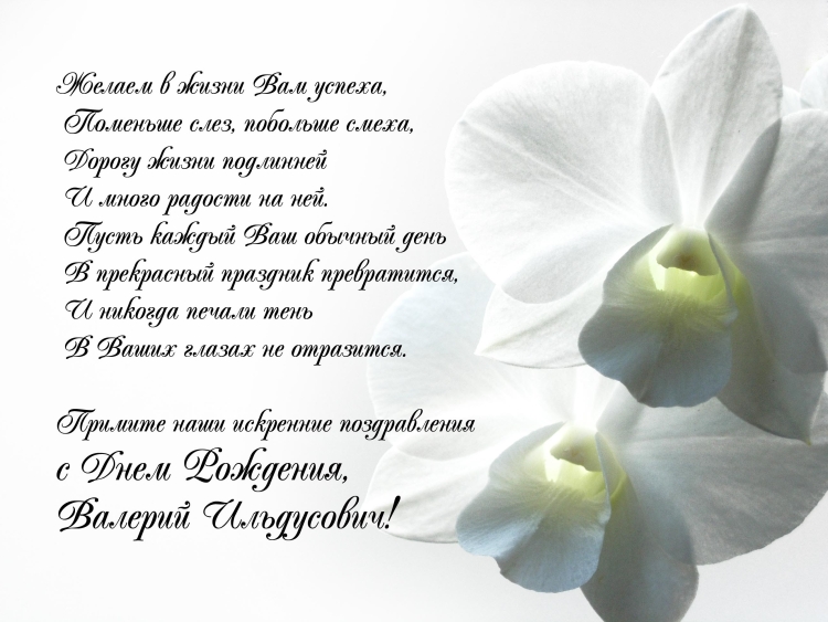 Поздравление с днем рождения от коллектива