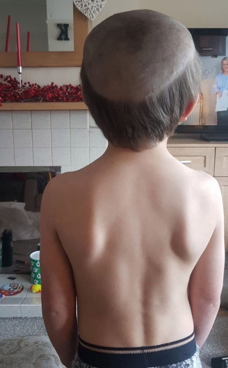 Стрижка для мальчика вид сзади