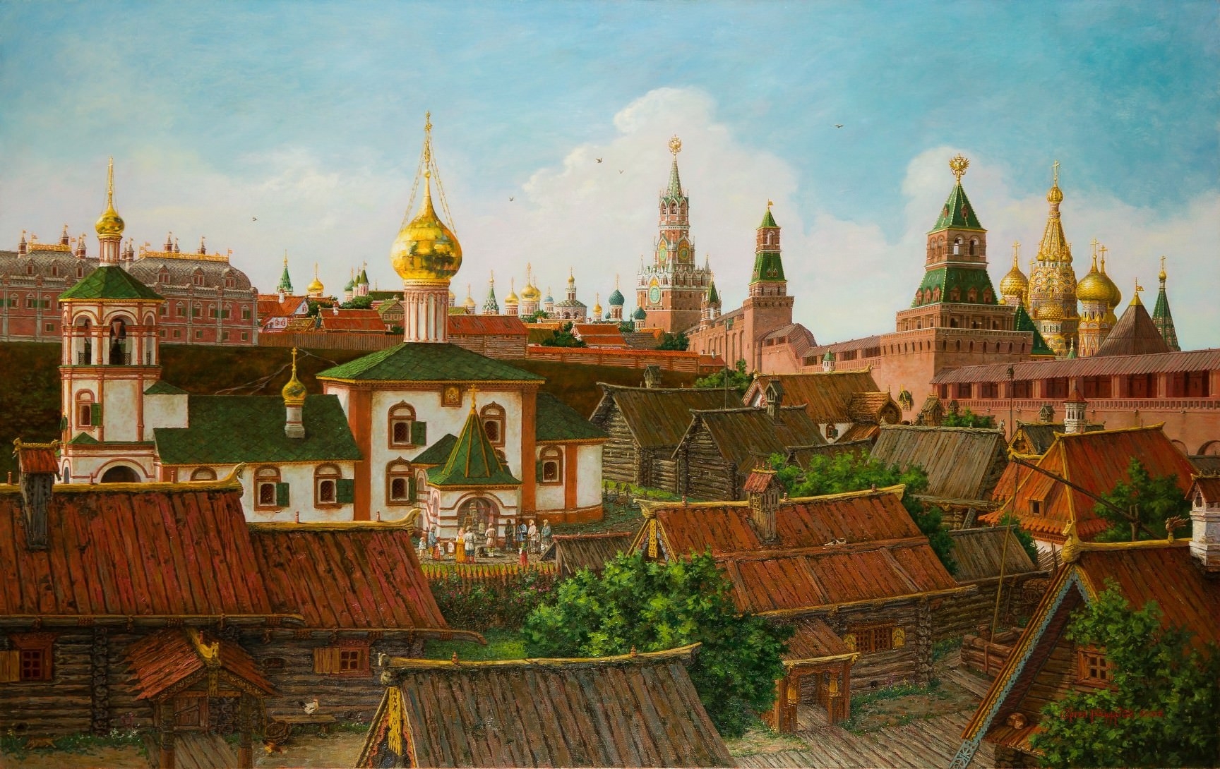 А м васнецов красная площадь. Московский Кремль 17 век.