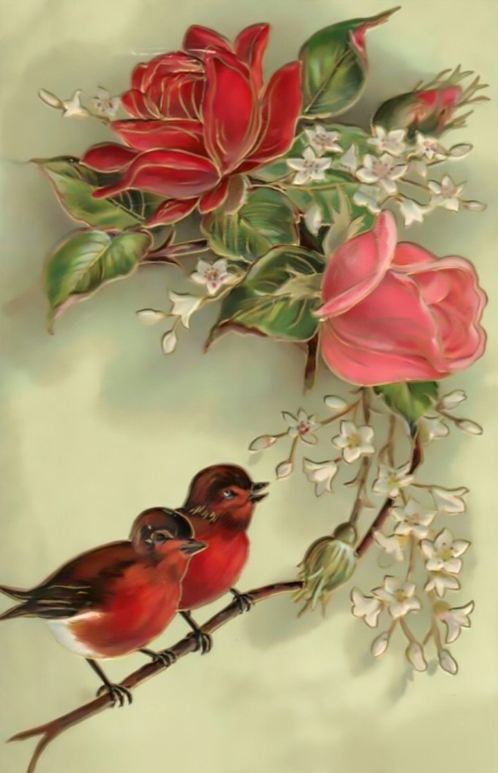 Красивые птички для декупажа