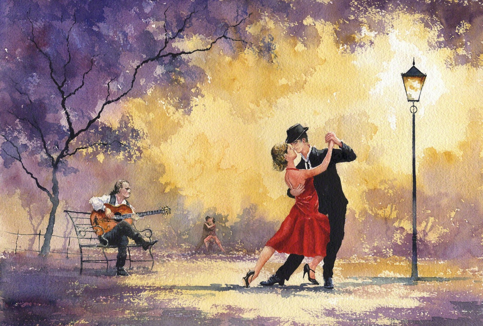 Пляшем танго кто поет. Художник Карлос Тавано танго. Танец в живописи. Международный день танго.