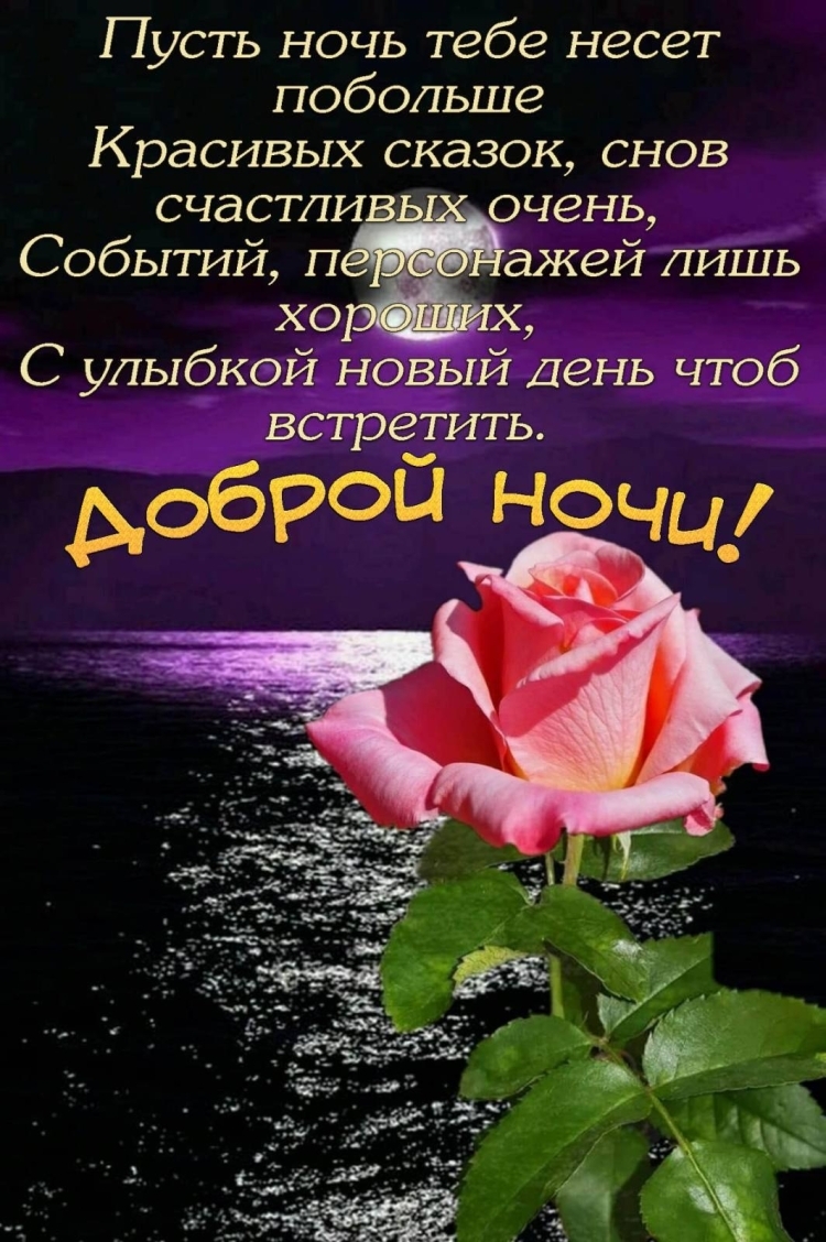 Пожелания доброго вечера и спокойной ночи