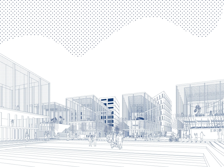 Фон для подачи архитектурного проекта