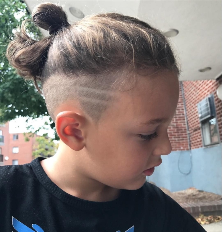 Детские стрижки с выбритыми висками