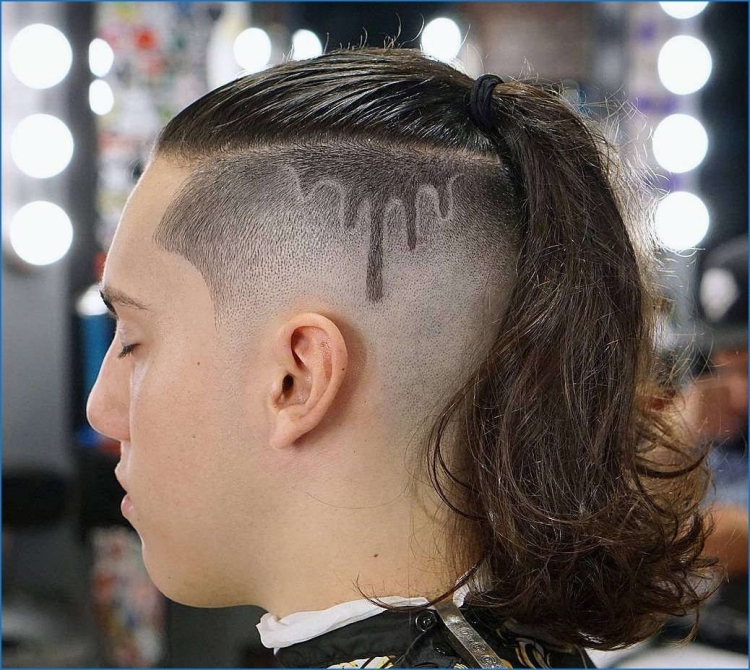 Стрижка для мальчика с хвостиком