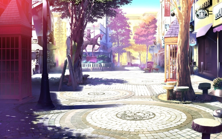 Фон улицы аниме гача лайф