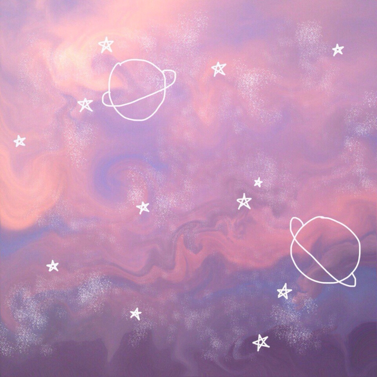 Нежно розовый космос