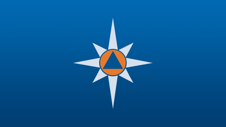 Флаг МЧС России 90х135