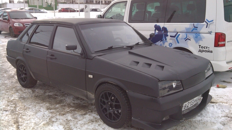 ВАЗ 21099 черная матовая