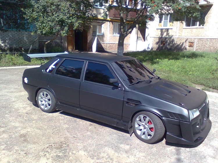 ВАЗ 21099 черно матовая