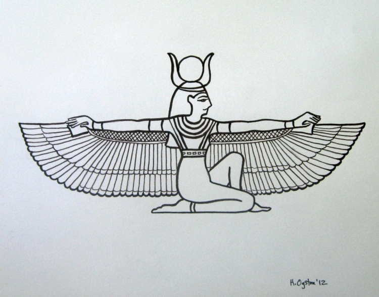 Бастет богиня египта рисунок карандашом для срисовки
