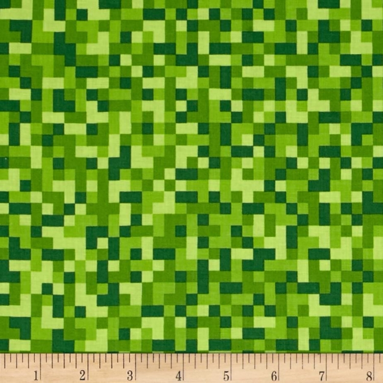 Зеленый фон в квадратик