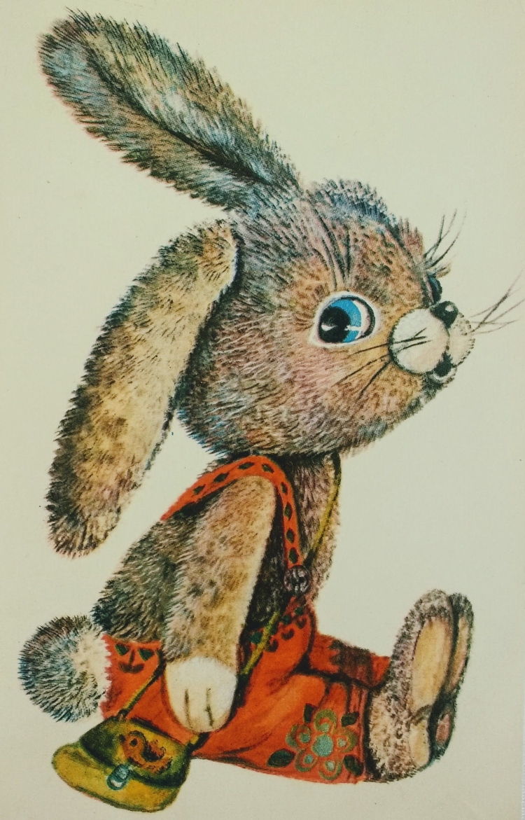 Зайчики из советских открыток