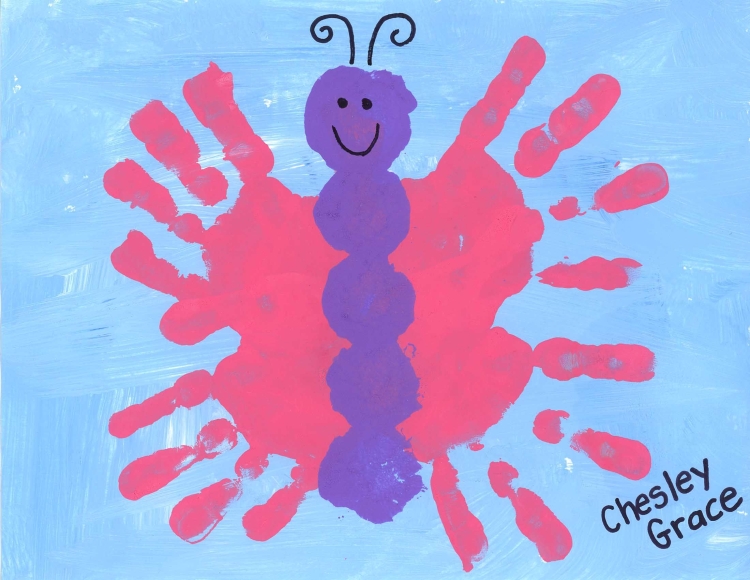 Рисунки из отпечатков рук