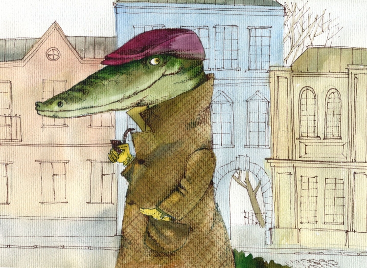 Крокодил в шляпе