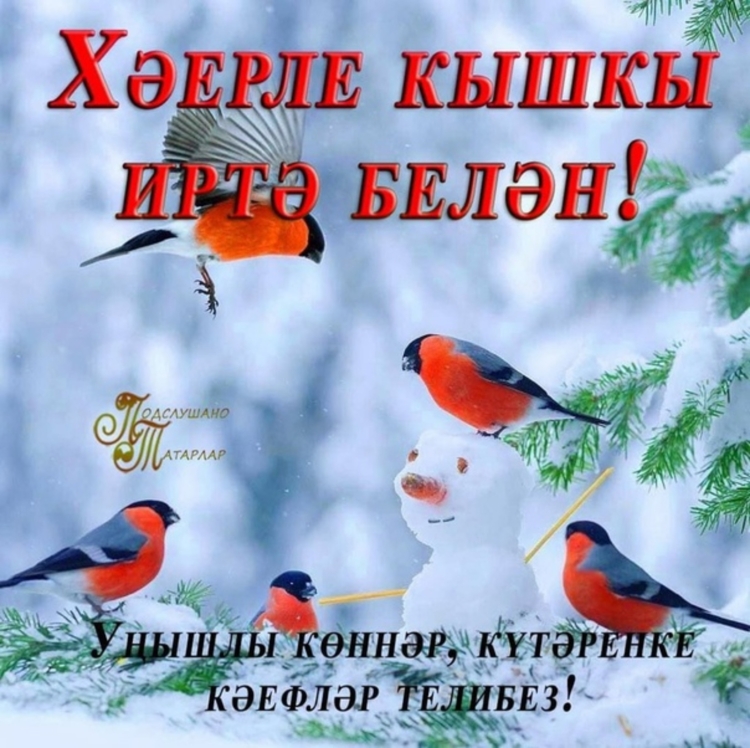 Доброе зимнее утро на башкирском языке