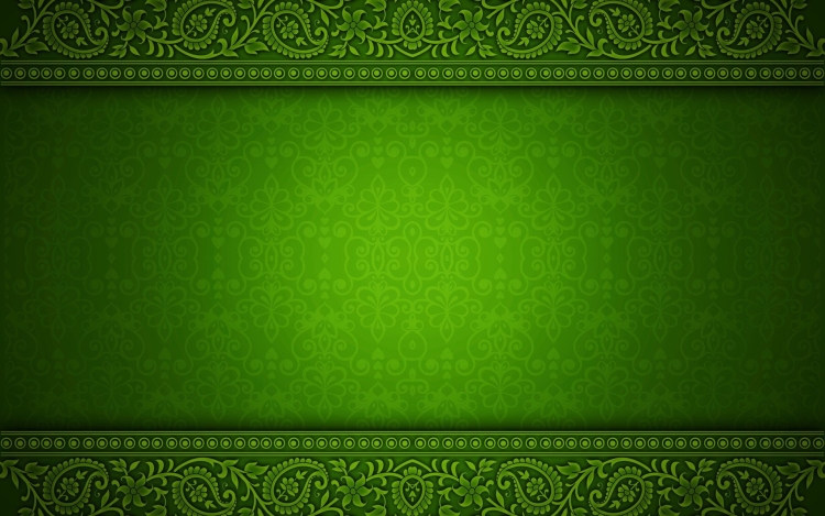 Зеленый фон с узорами