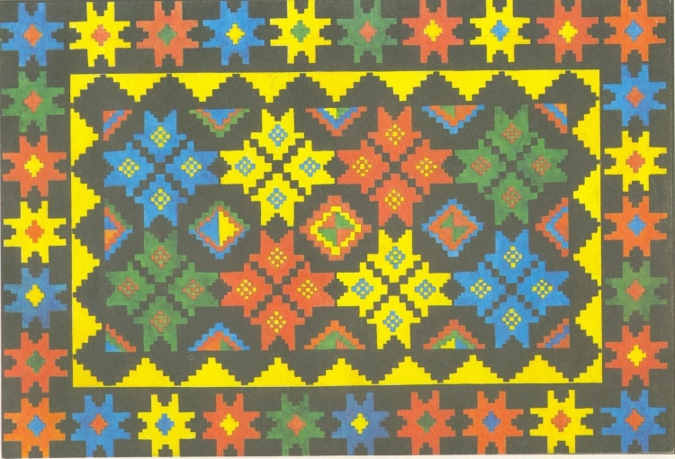 Орнамент ковров башкир