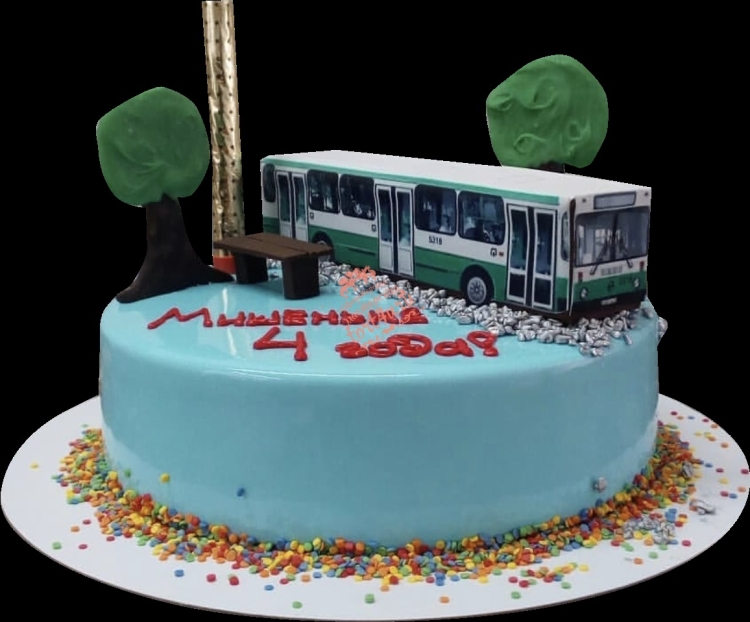 Торт автобус