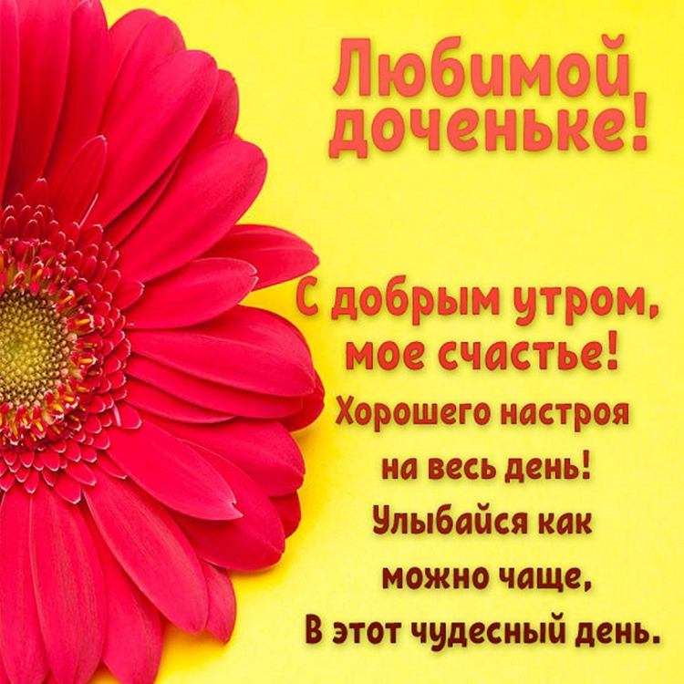 Сдобрым утром дочеьнка