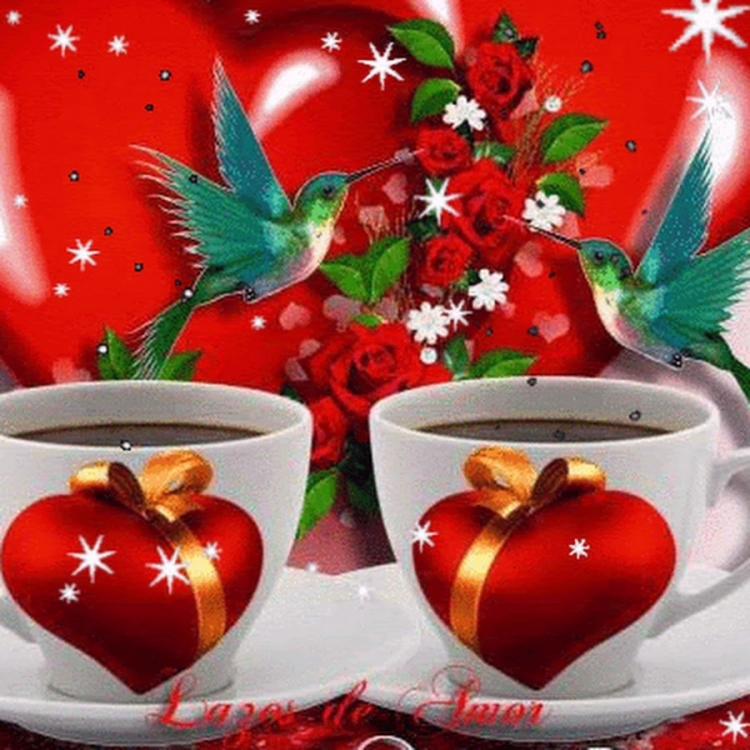 Сердечки с добрым утром живые