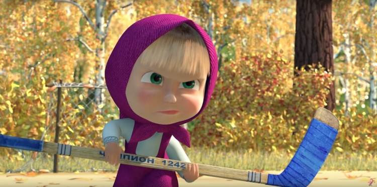 Злая Маша из мультика Маша и медведь