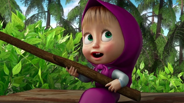 Мультик Маша и медведь Ловись рыбка