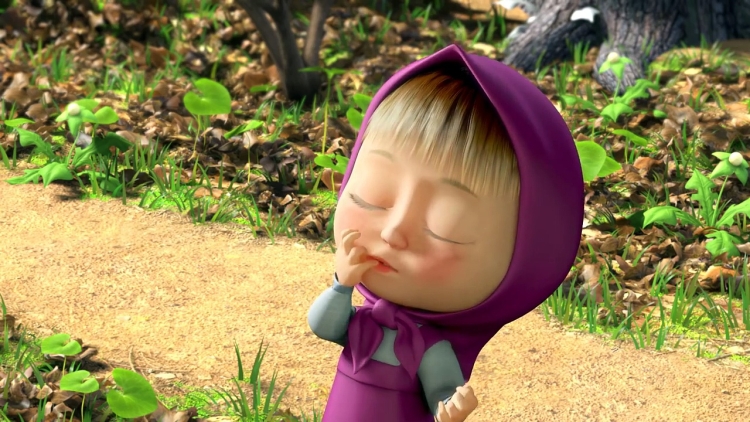 Веселая Маша из мультика Маша и медведь