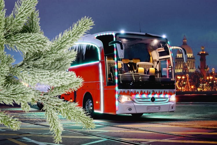 Новогодний автобус