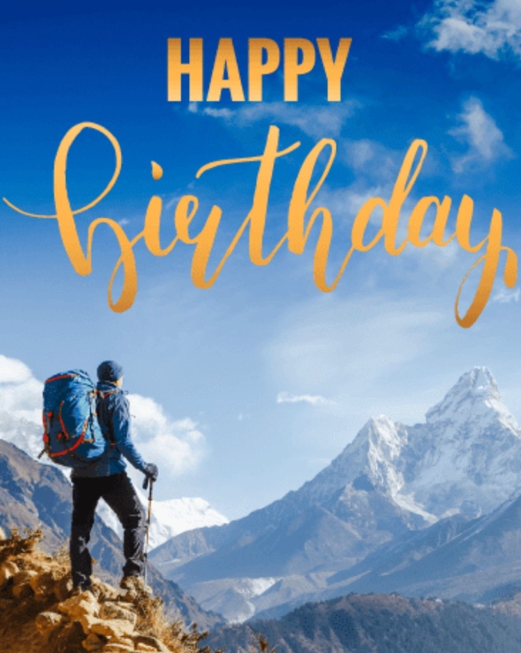 С днем рождения альпинисту