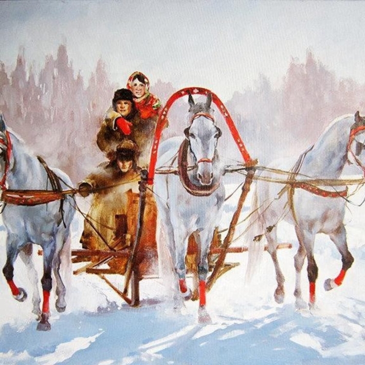 Картина соловьёва тройка