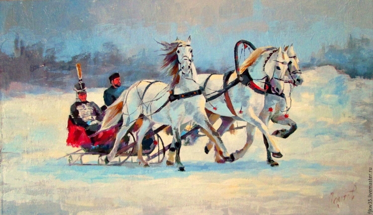 Васнецов тройка с бубенцами