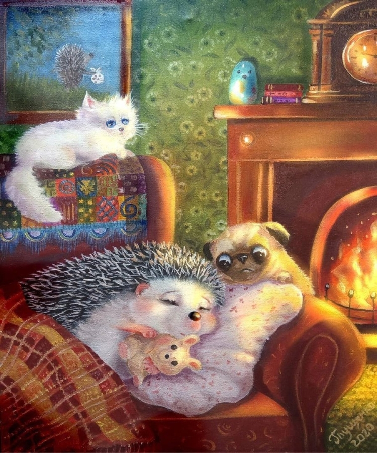 Ирина Глущенко художник Ежи