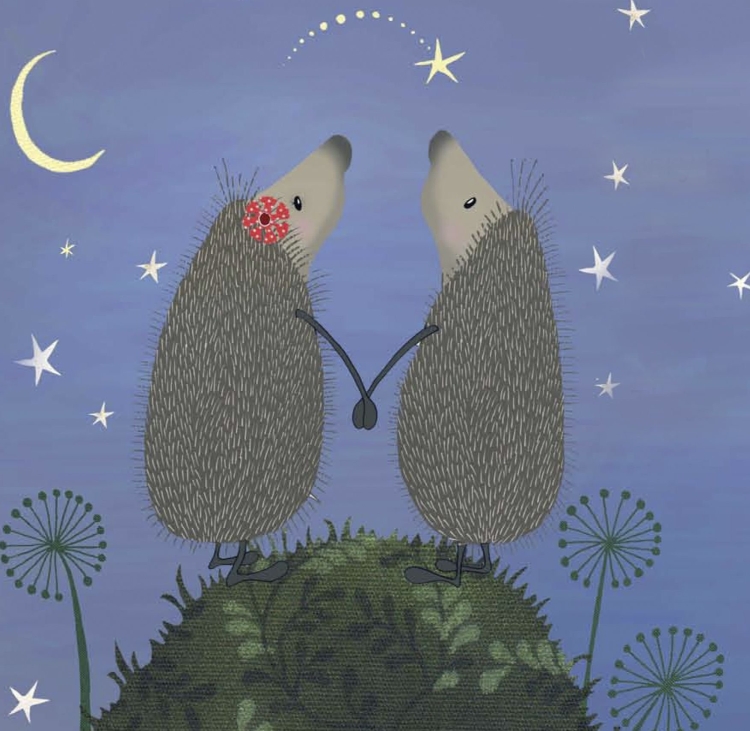 Ежики обнимаются