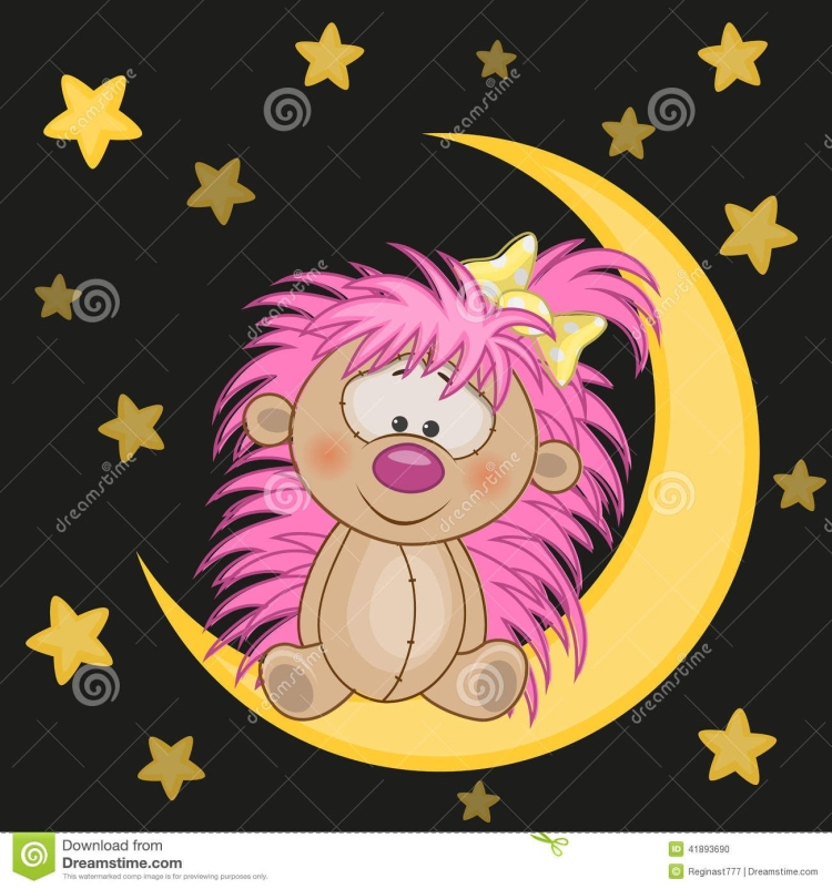 Ежик спит на Луне