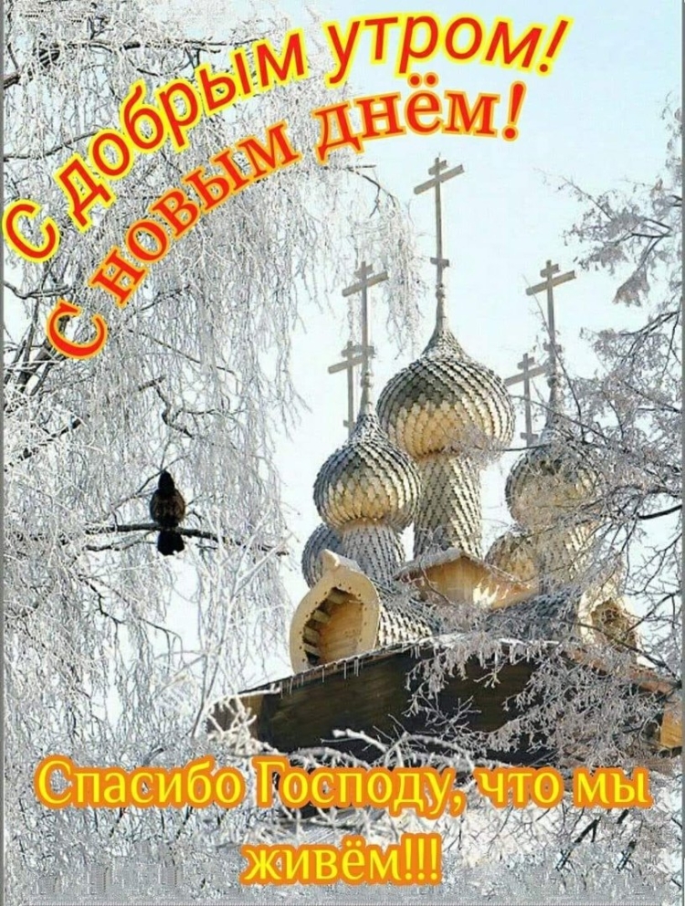 Доброе утро благословенного дня зима