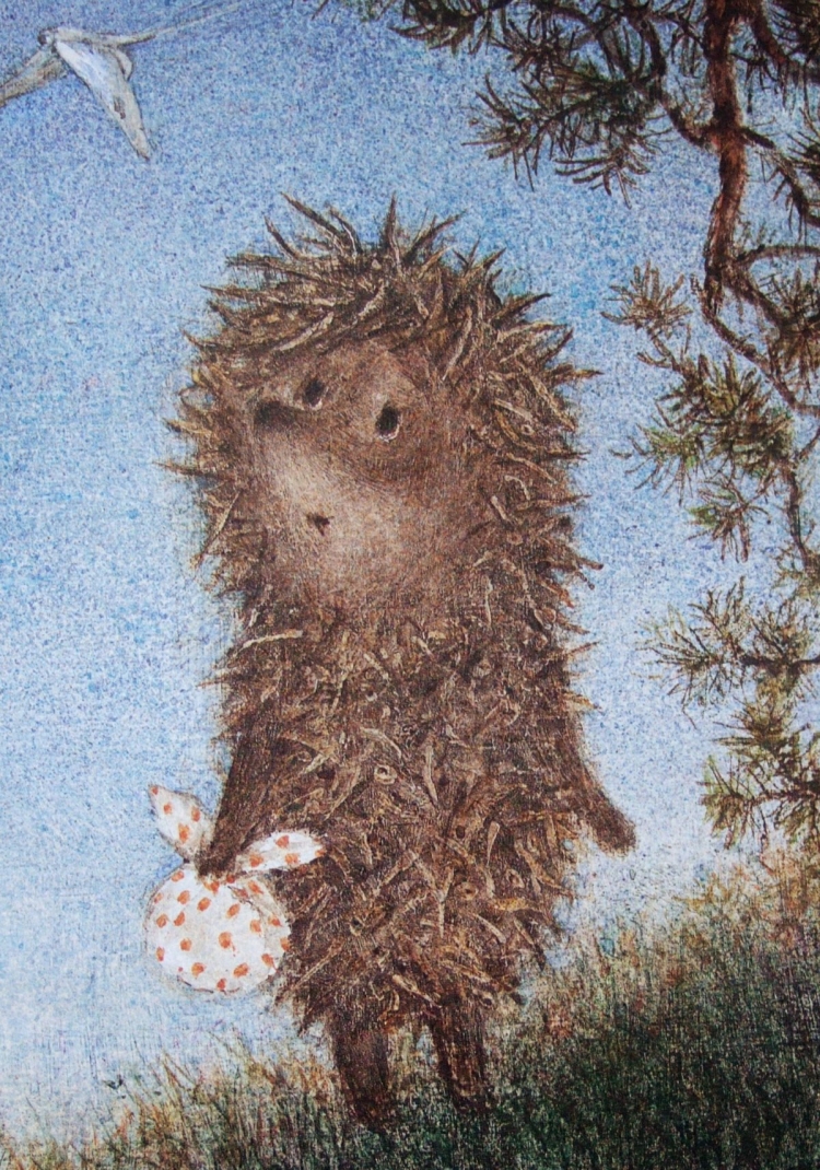 Ёжик в тумане можжевеловые веточки