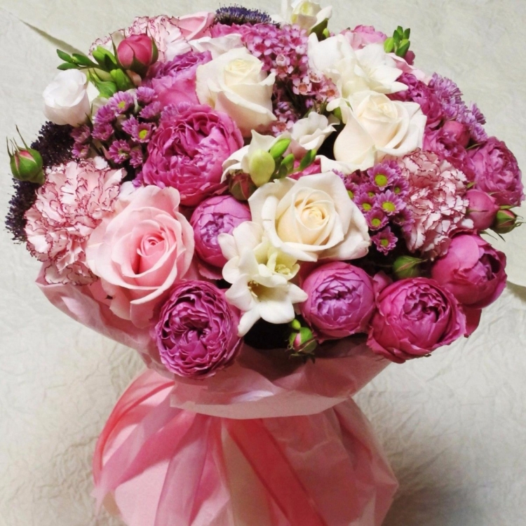 Букет пионовидных п