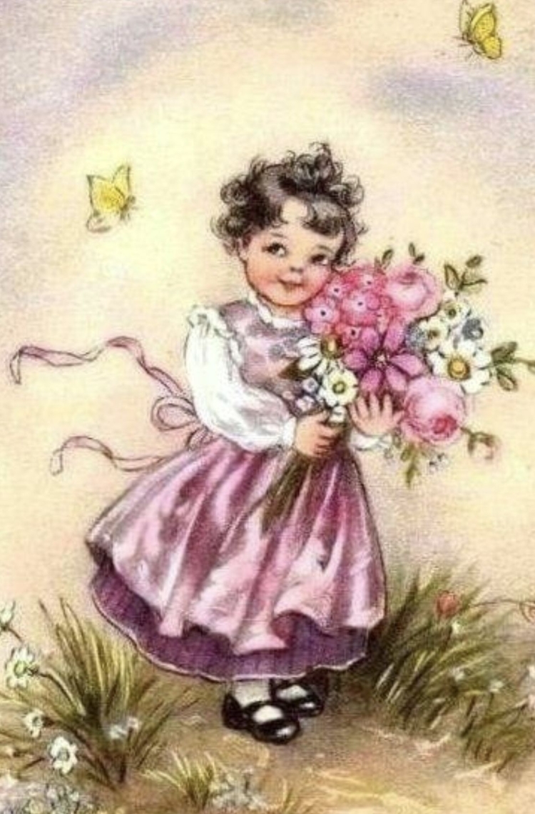 Винтажная открытка хорошего дня