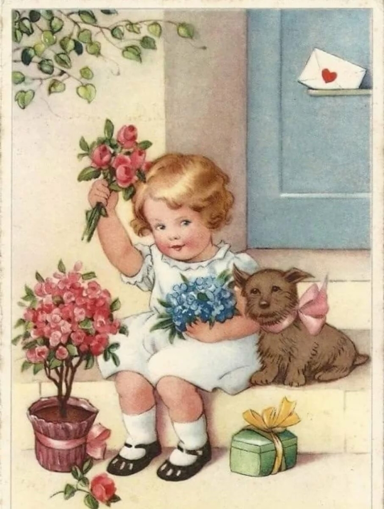 Винтажная открытка