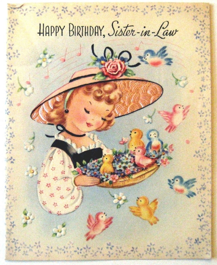 Винтажные открытки с днем рождения