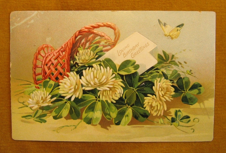 Винтажные открытки с днем рождения