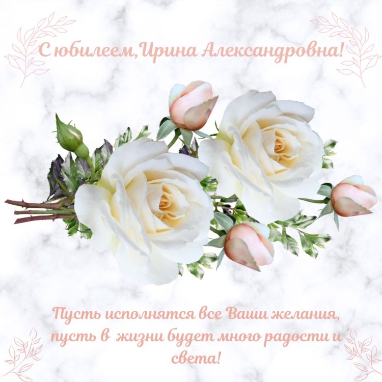 С днём рождения Ирина Александровна 65