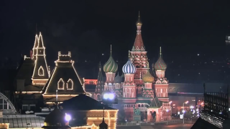 Фон Кремль новый год