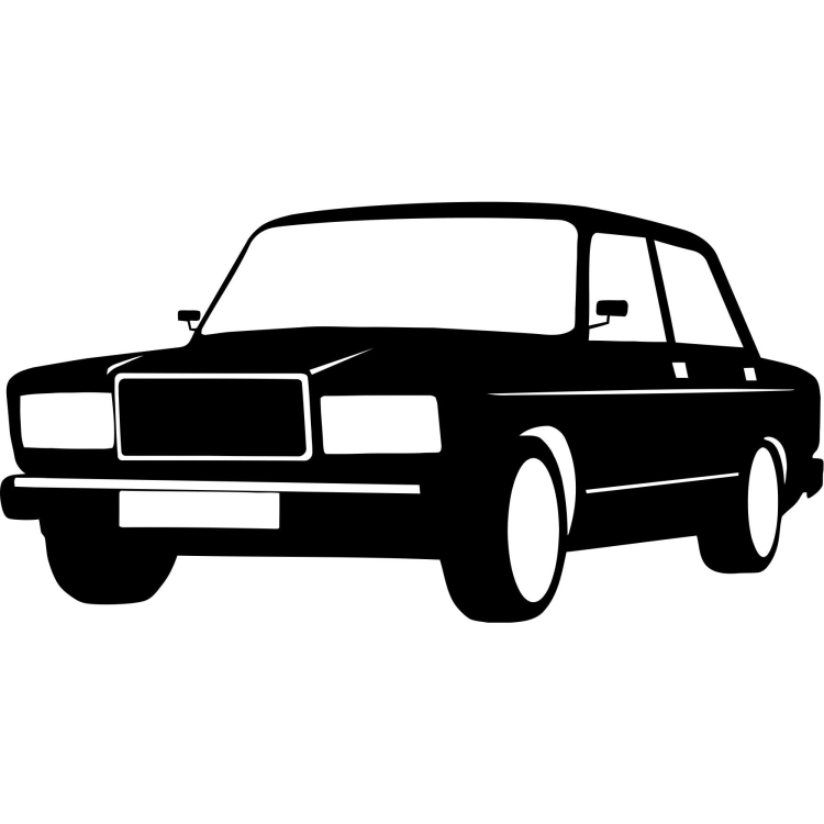 ВАЗ 2107 контур сбоку
