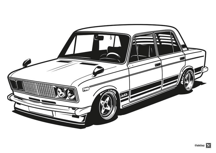 Lada 2106 vector