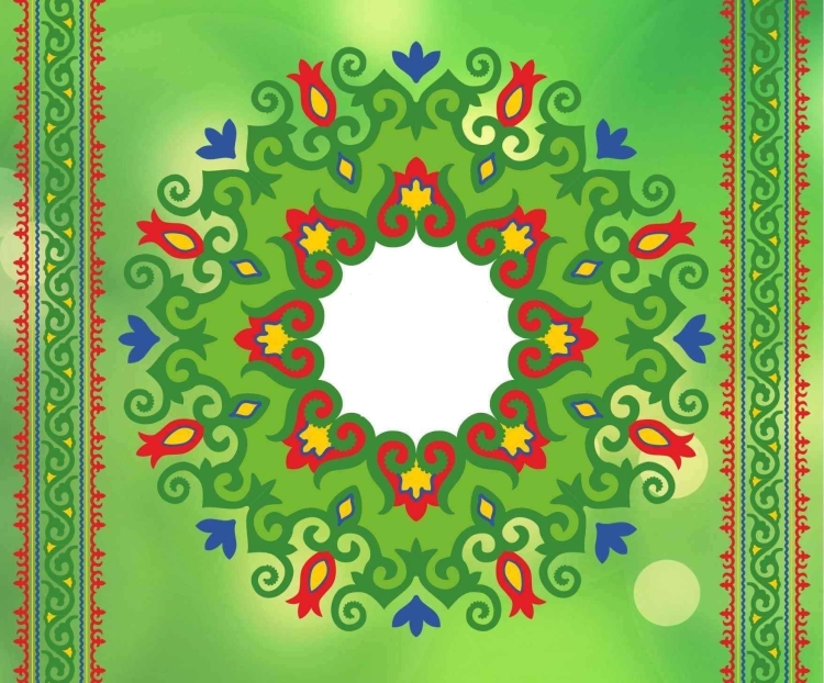 Татарский национальный орнамент Сабантуй