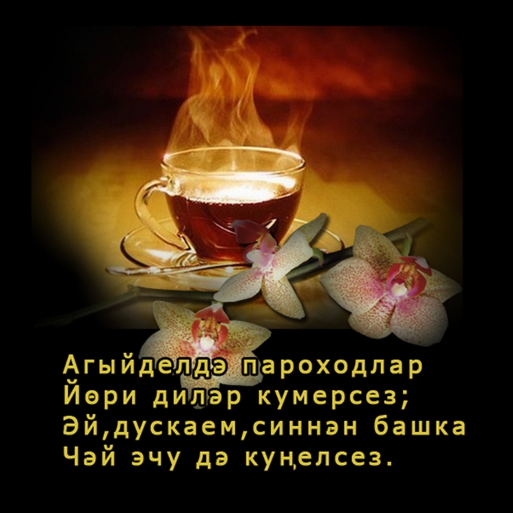 Поздравление с добрым вечером на татарском языке