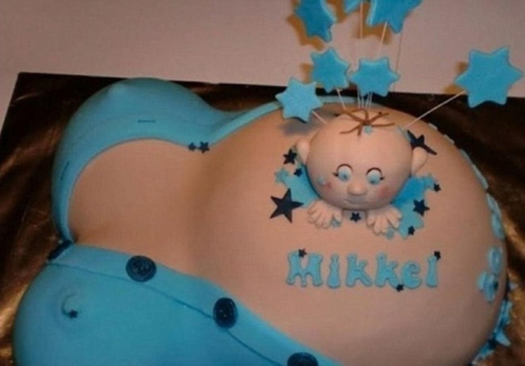 Прикольные торты для беременных